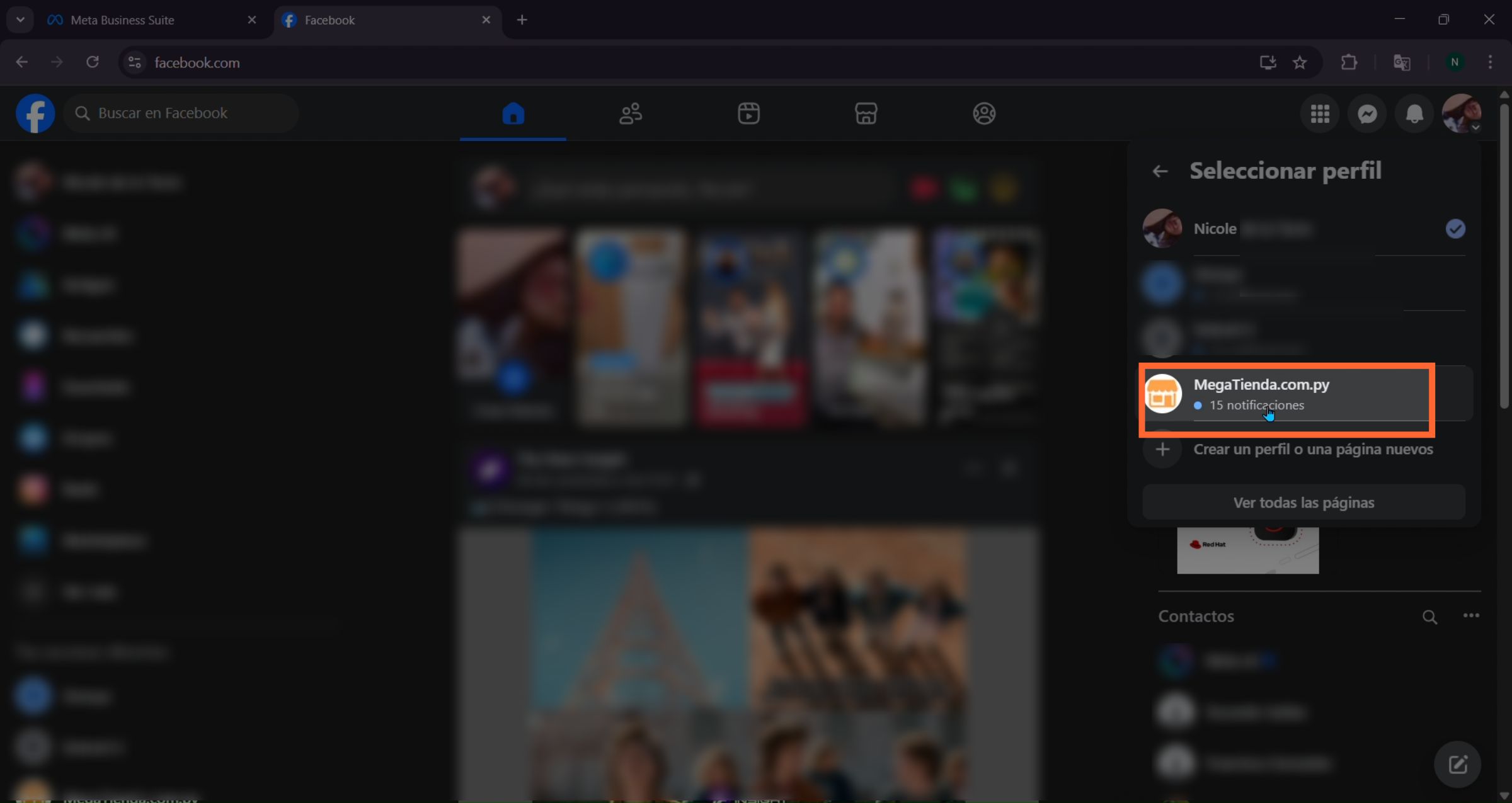 Elige una página
